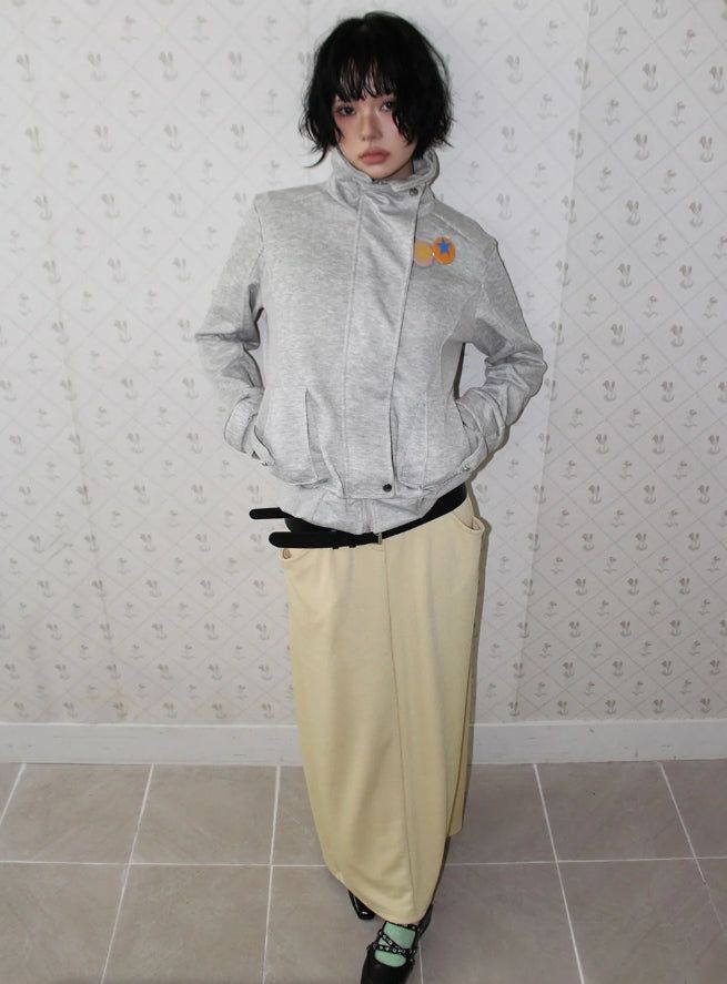 BELT-LOOP MAXI SKIRT