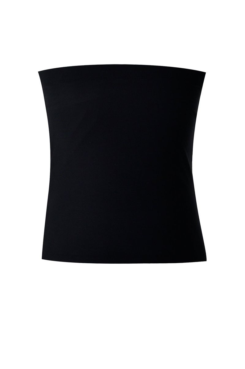 4-way multi tricot jersey span tube top (black)