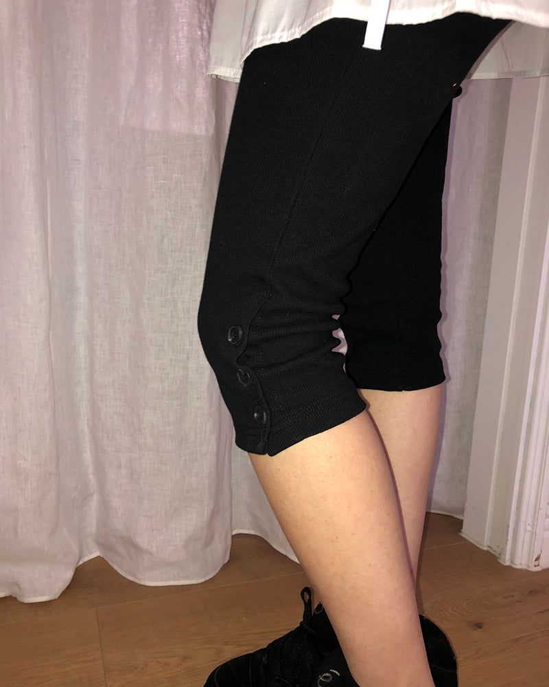 Sierra Slit Button Biker Pants