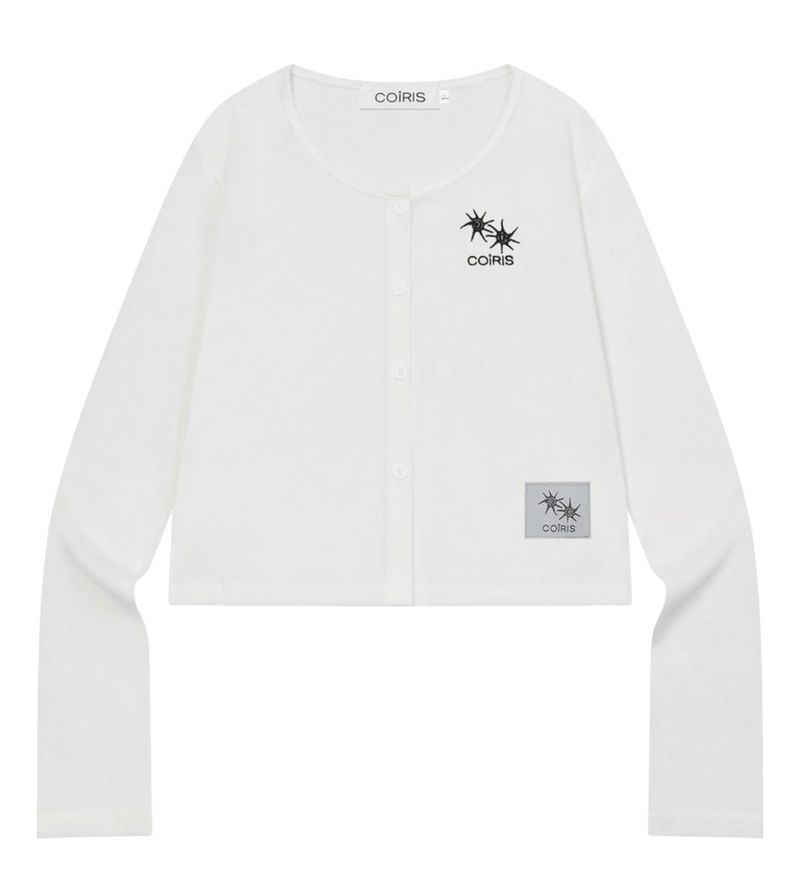 COIRIS（コイリス）の「YUROA BUTTON CROP CARDIGAN (3COLOR) （Tops）」