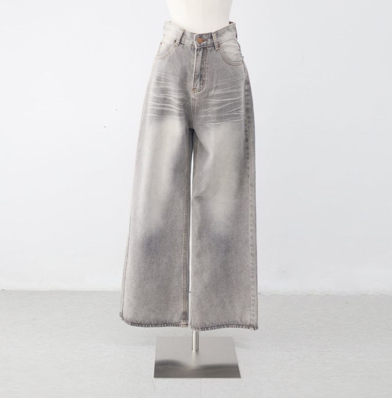 Zeta denim washed pants
