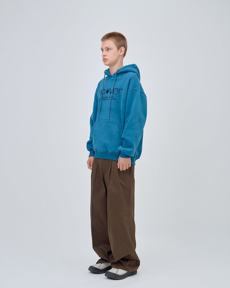 POINT LOGO HOODIE - BLUE
