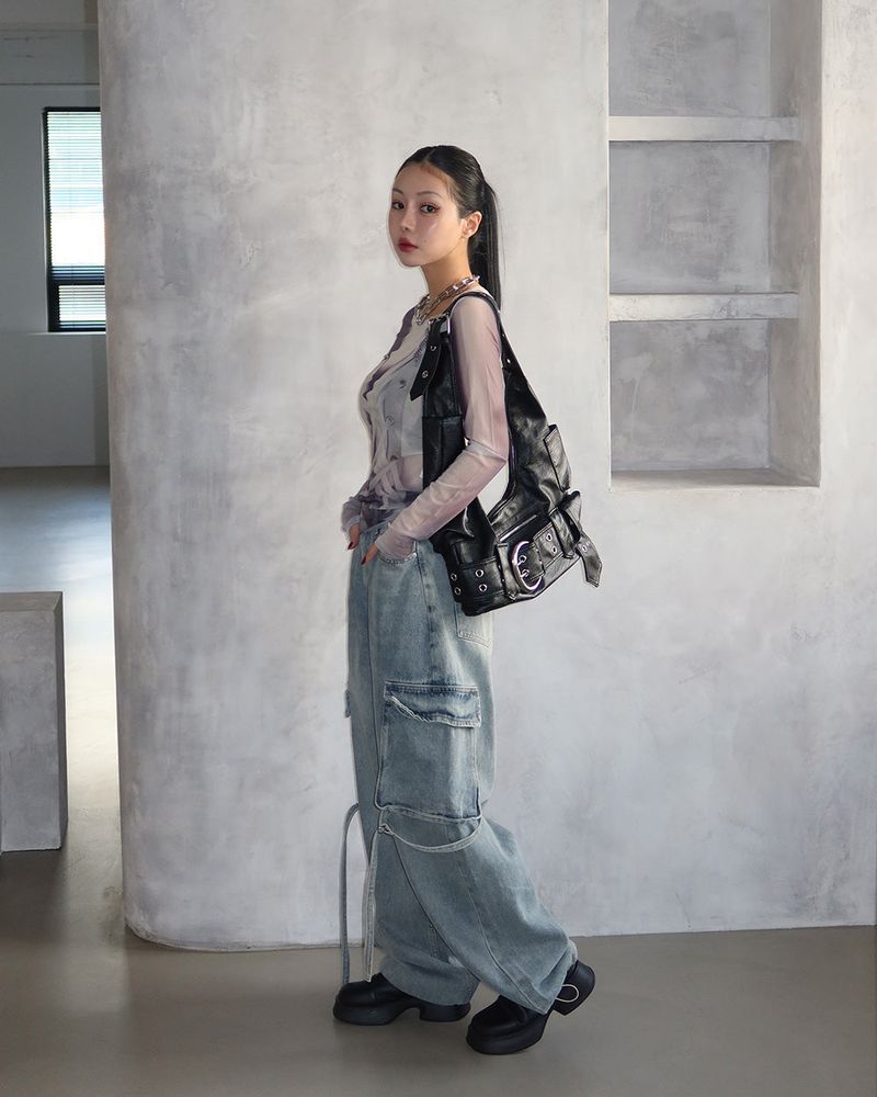 Corset See-Through Printed T-Shirt