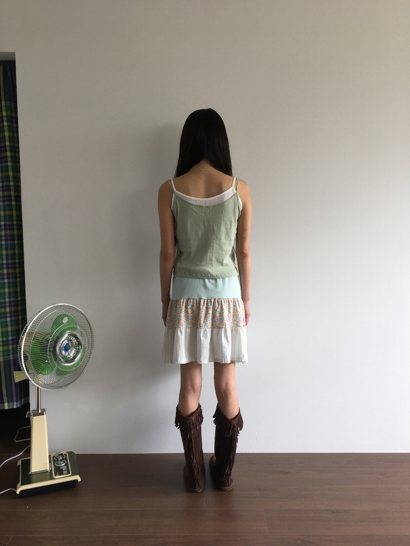 Mani patchwork skirt (2color)