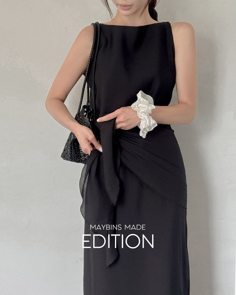 Sage layered dress