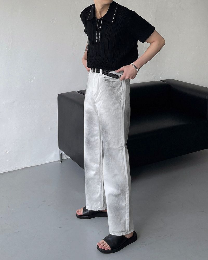 TR2435 Dirty White Jeans (XS ~L)