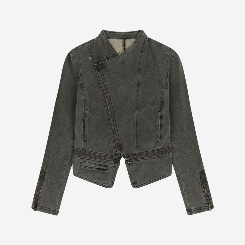 Detachable Span Denim Jacket / Khaki
