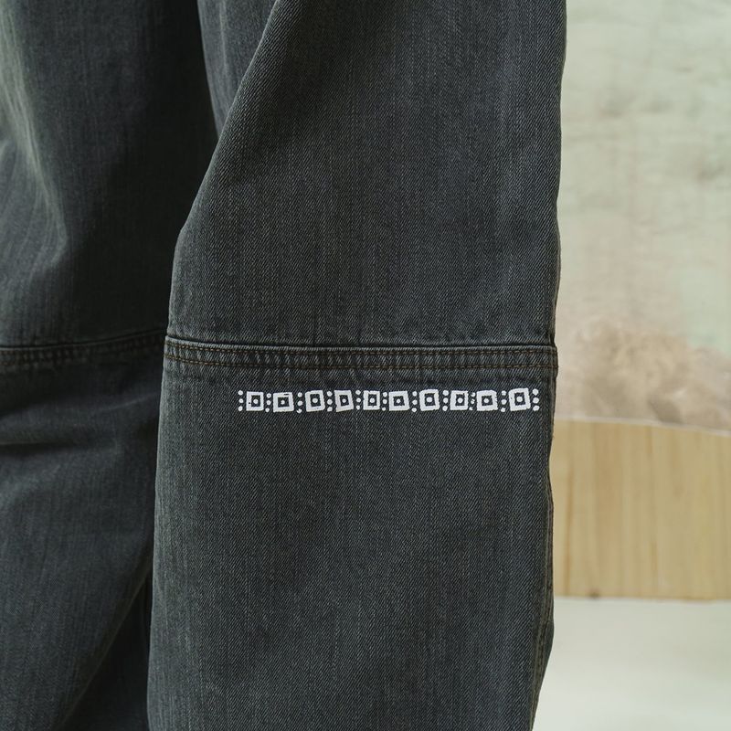 Ptery double knee pants / Black