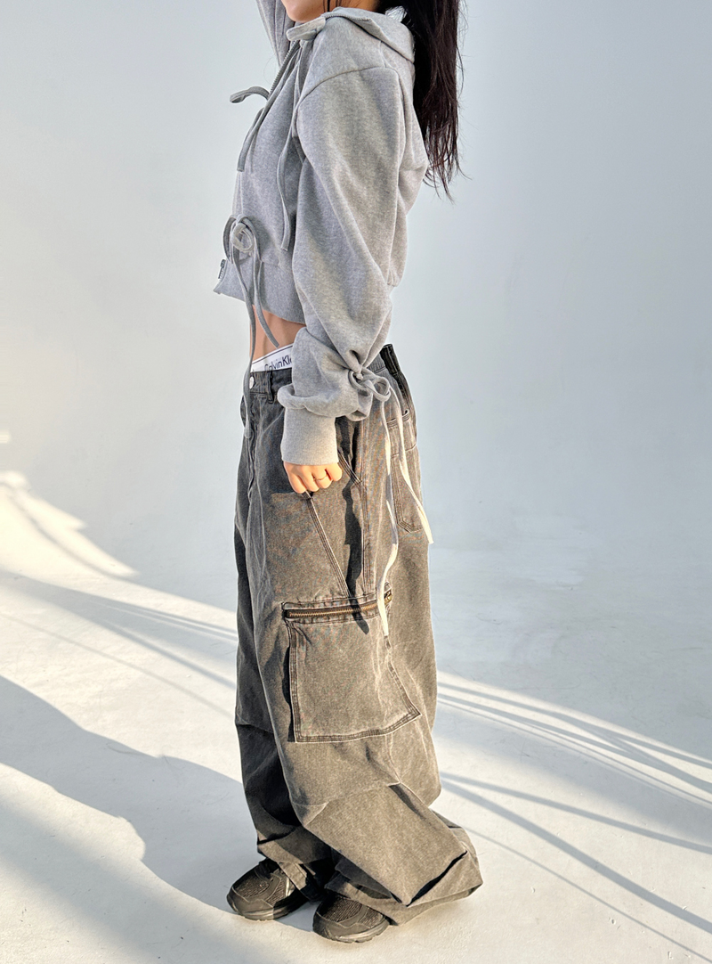 CARGO PIGMENT PANTS🤎🩶💚 - 3 COLORS