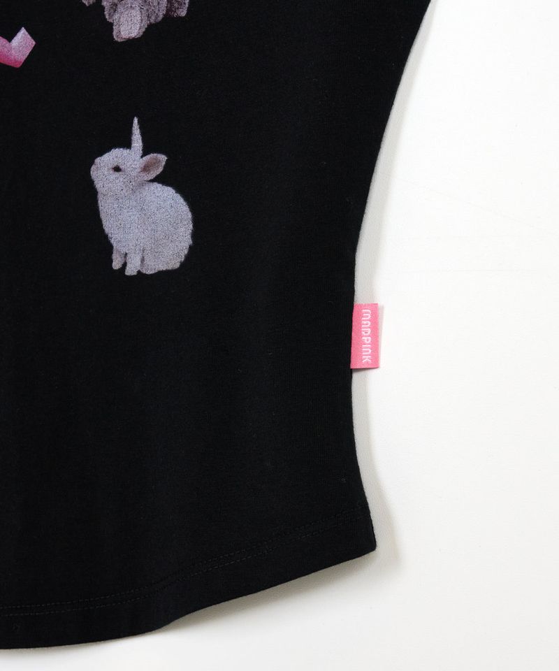 GRAPHIC CROP T BLACK