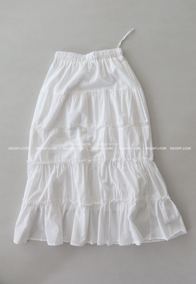 Open maxi lace cancan long skirt