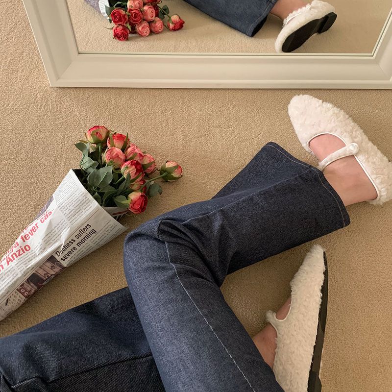 [BELLIDE MADE / 2 lengths] Color change X, non-fade boot cut denim pants