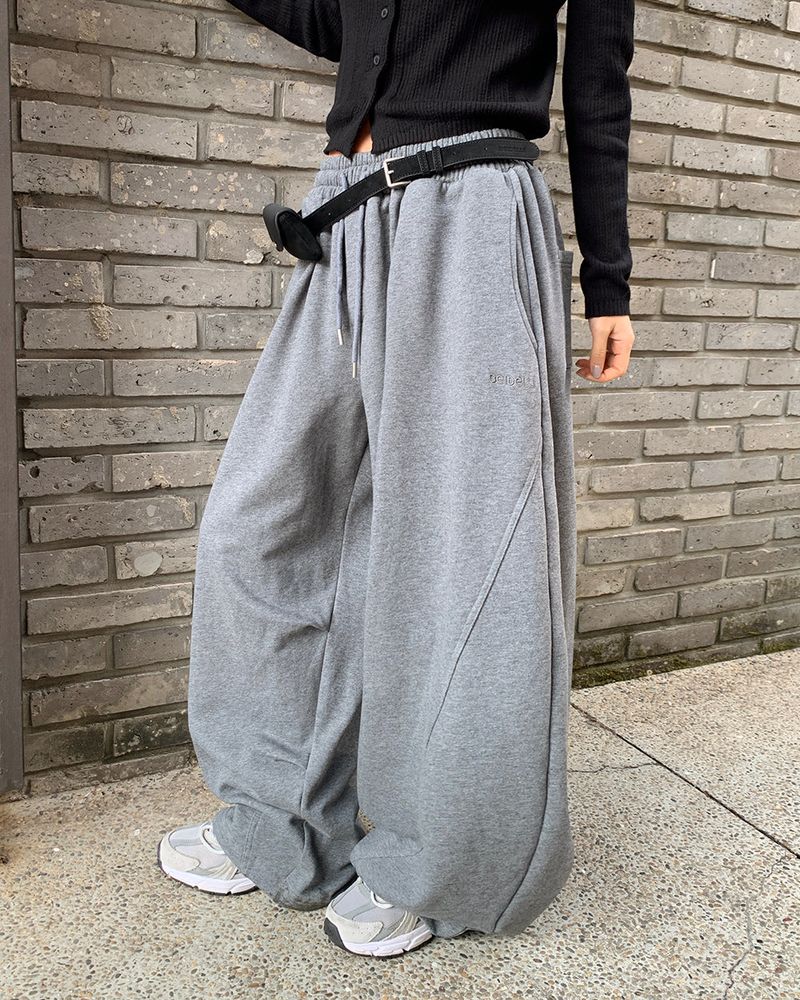 [ORIGINAL] Fib Pintuck Wide Training Two-Way Pants
