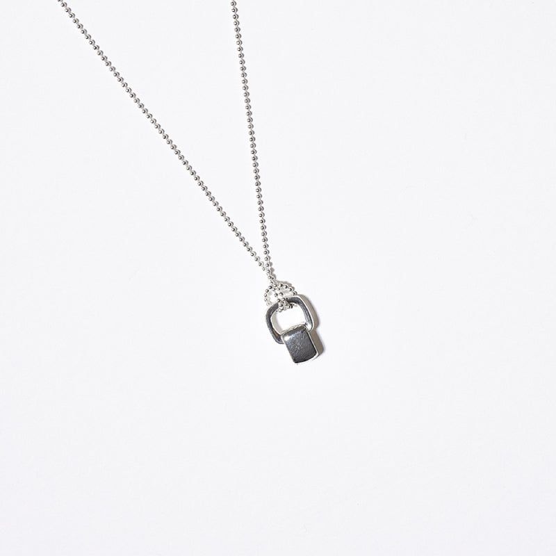 BONAFIDE JEWELRY(ボナファイドジュエリー)の「Square Link Bold Pendant Necklace(Accessories)」