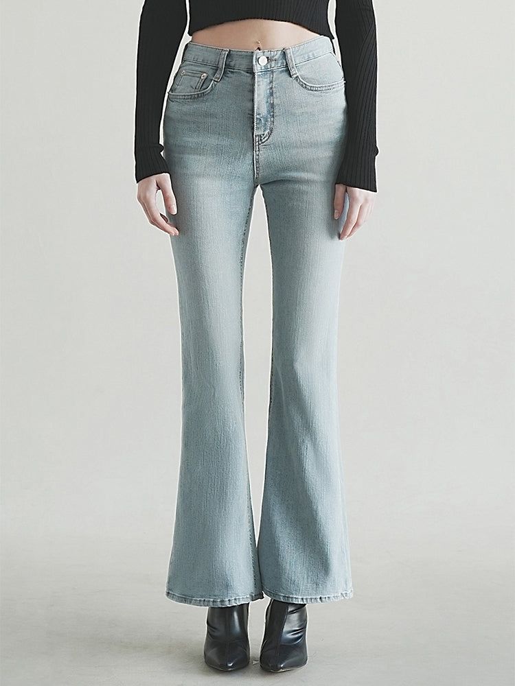 WAAR（ワル）の「W105 BOOTS CUT DENIM PANTS_LIGHT BLUE（Pants）」