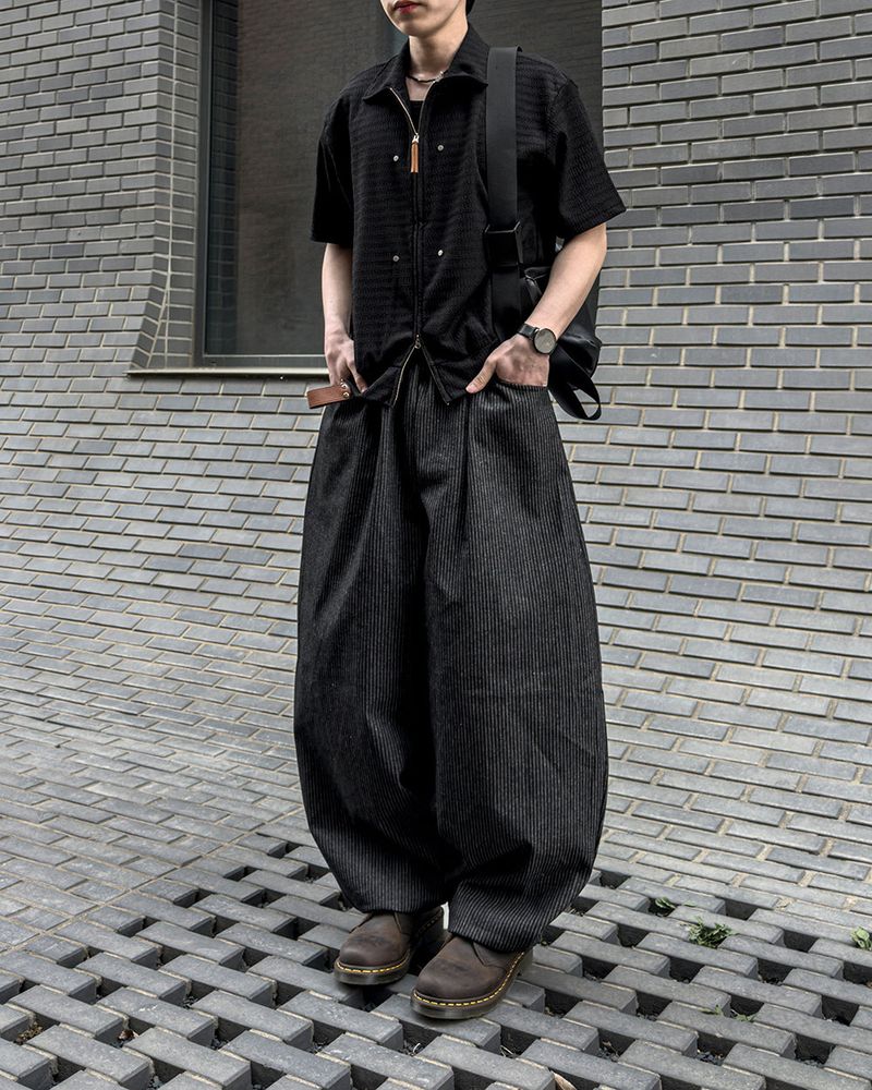 Waze Stripe Curved Denim