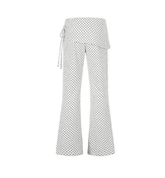 Riven Dot Wrap Flare Pants