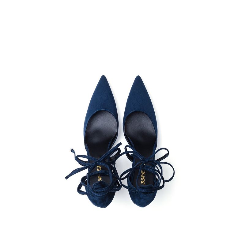 String Stiletto Heel(Navy)