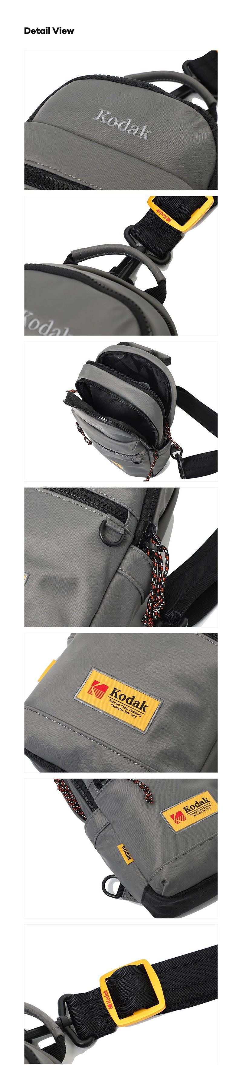 ESSENTIAL MIDIEUM SLING BAG【CHARCOAL】