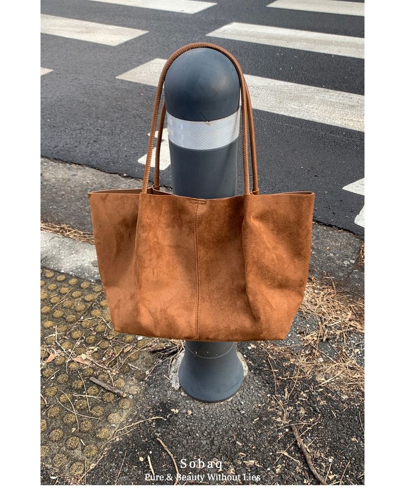 Suede Dot Bag (with Pouch)