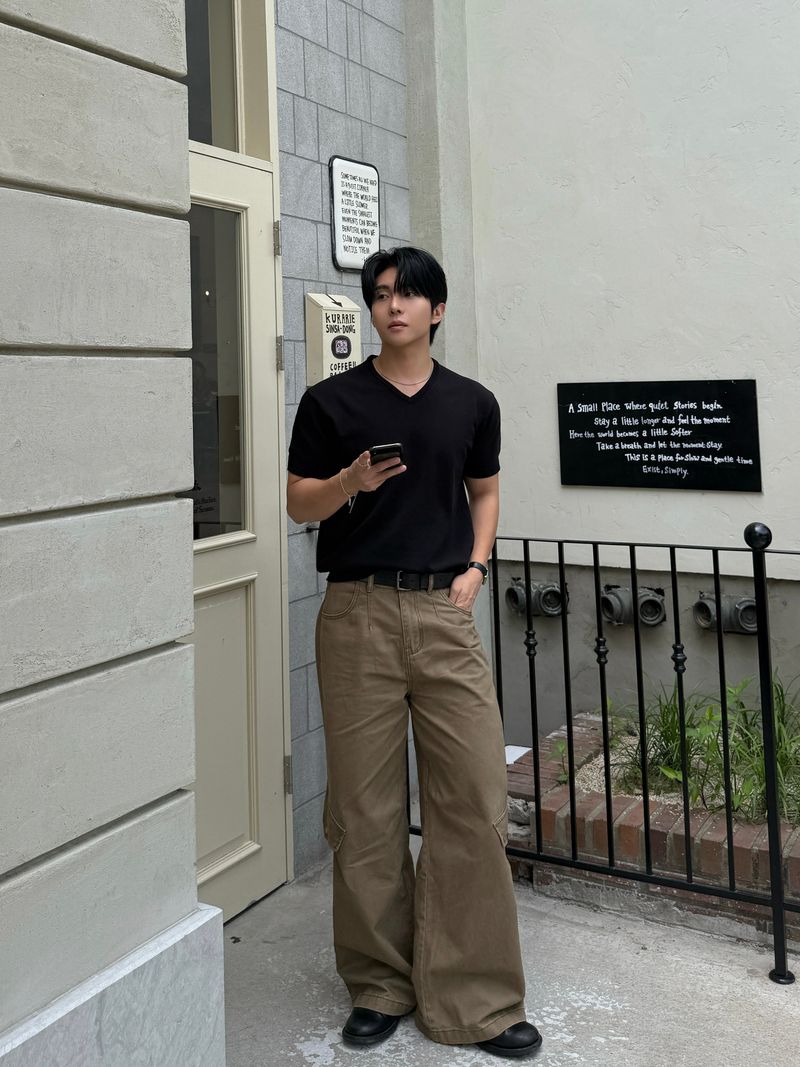 Onew vintage washing cargo pants