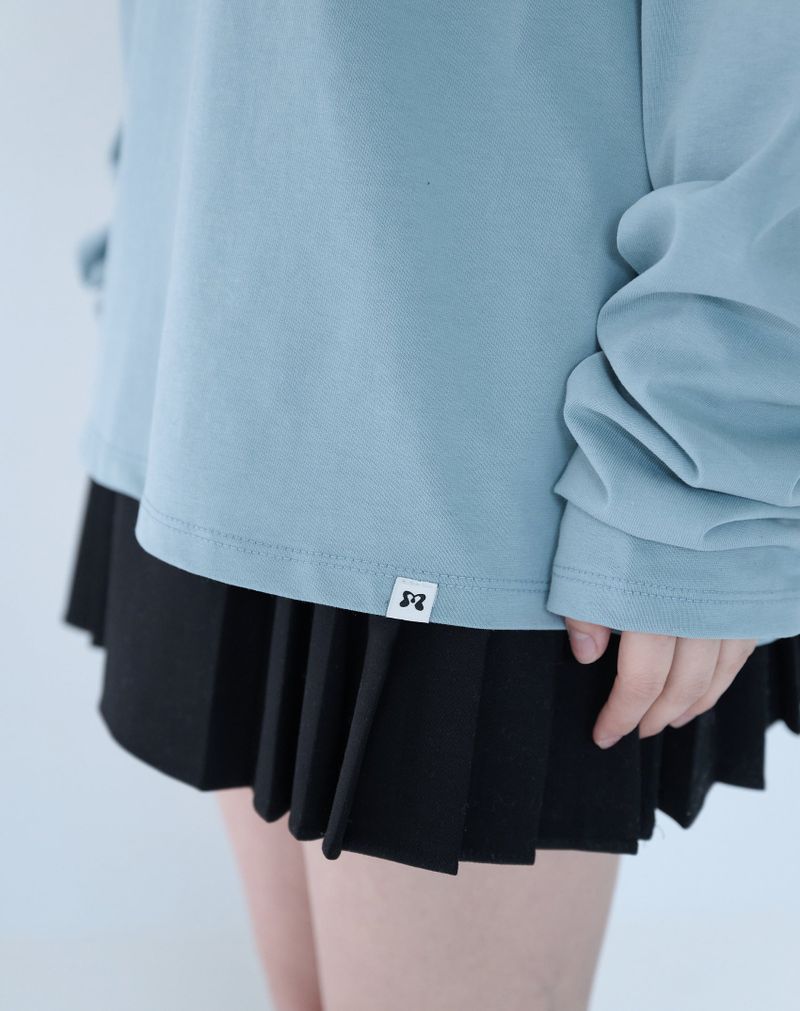 MIRE EYES RAGLAN T DUSTY BLUE