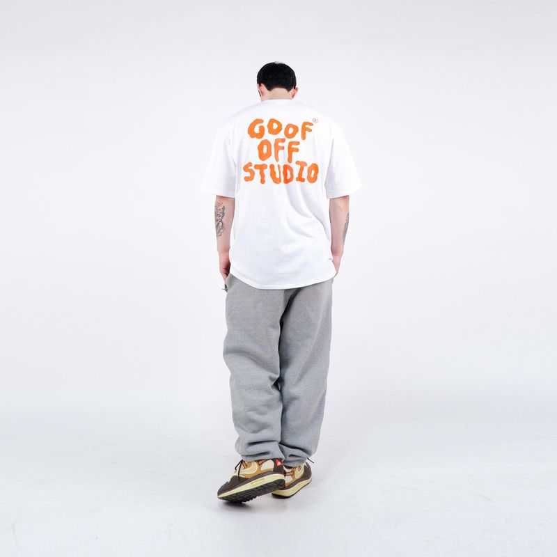 GOOFOFF MAIN LOGO TEE - ( White - Orange )