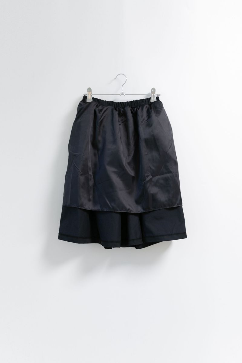 gather glossy midi skirt(2colors)