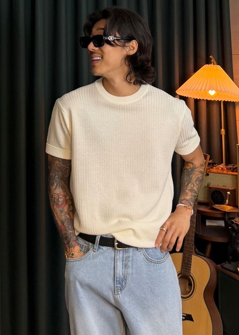 Linen Round Washable Knit 6COLOR