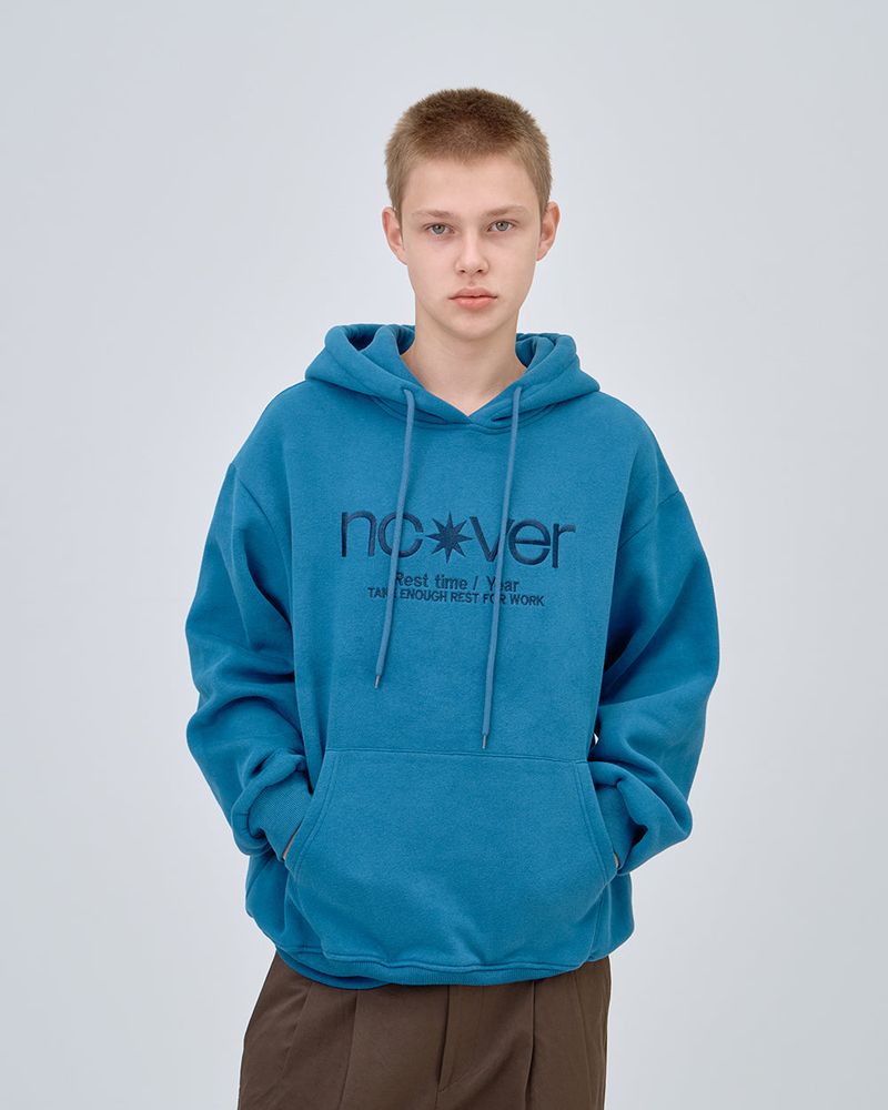 POINT LOGO HOODIE - BLUE