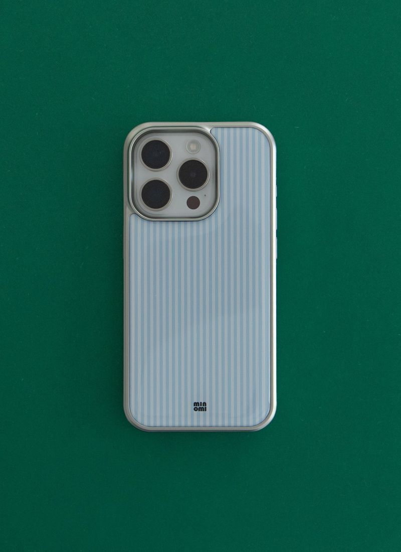 minomi（ミンノミ）の「ブルーストライプ（スマホグッズ/小物）」