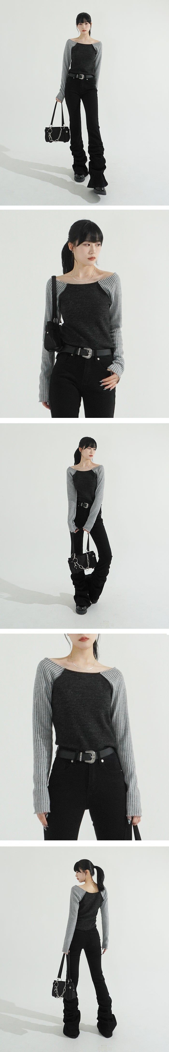 Joy Raglan Long Sleeve Boatneck Top