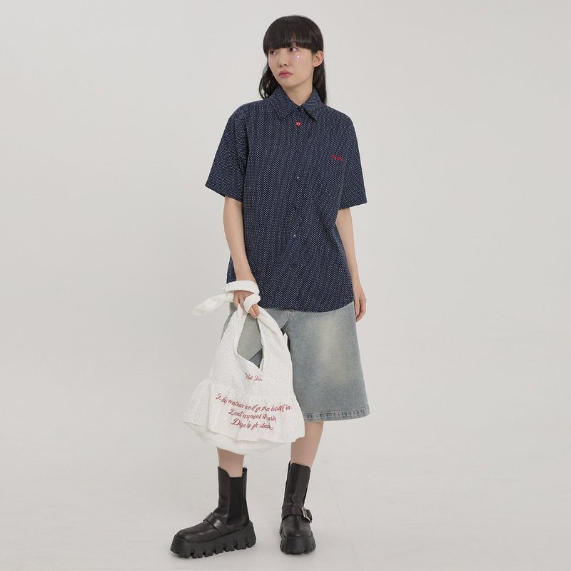 Star Dot Race Shoulder Bag