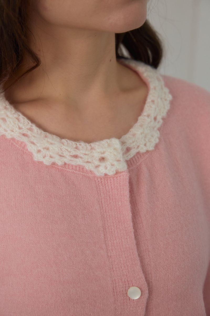 COTTAGE LACE KNIT CARDIGAN