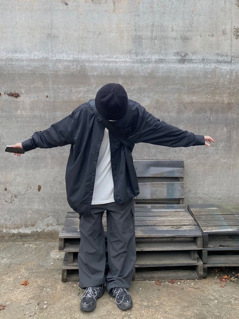 UNAIDUN overfit string long sleeve shirt 2C