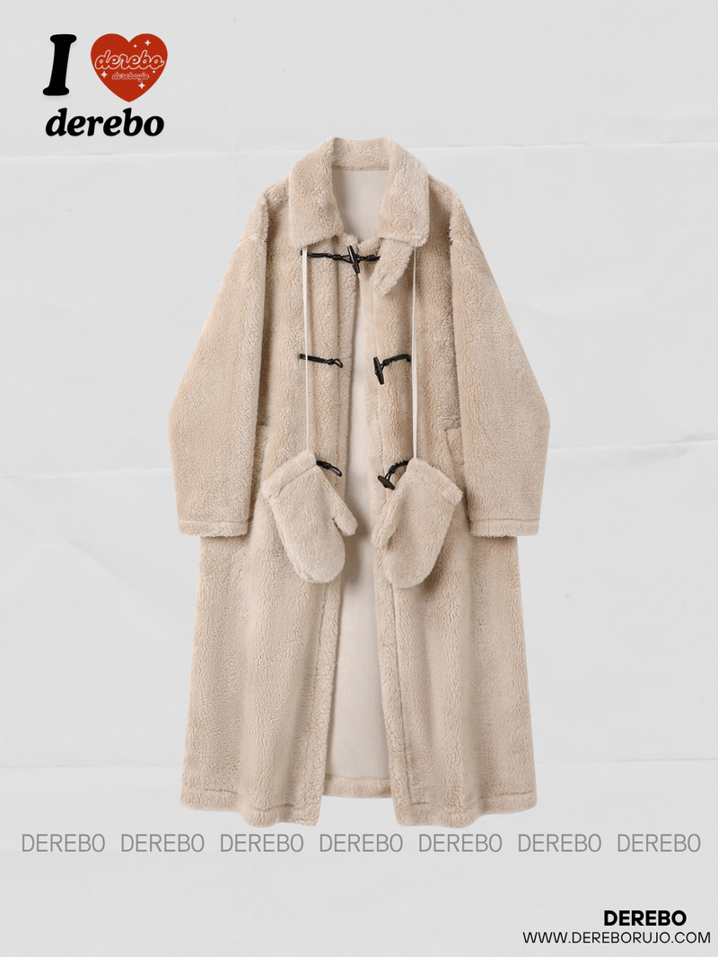 Snow Toggle Wool Mustang Long Coat
