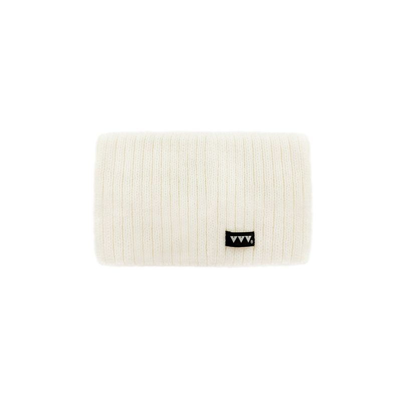 Basic Knit Logo Hairband _ White