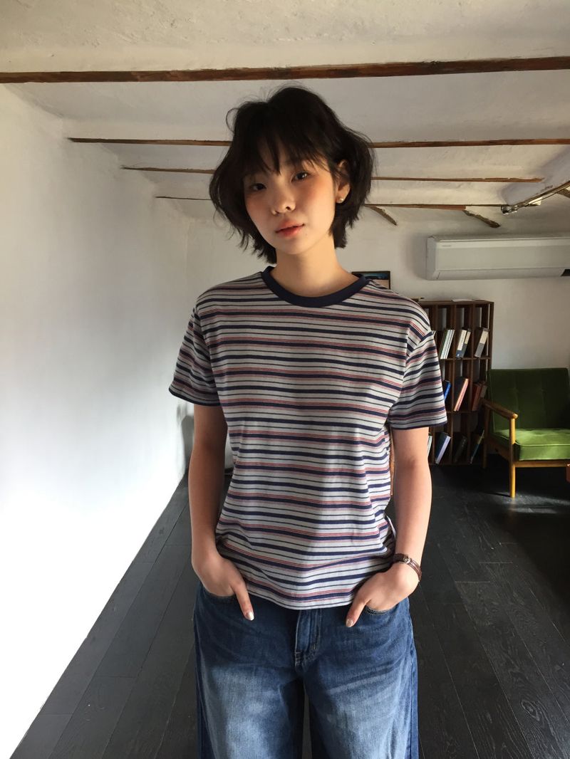 Old Stripe T-shirt (2color)
