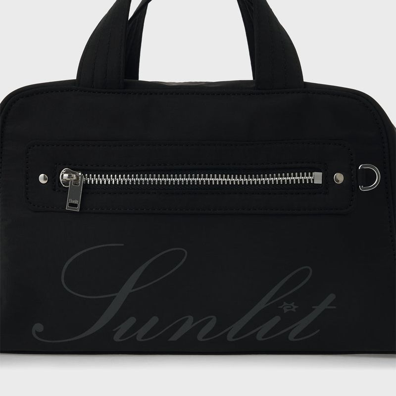 Lettering Cross Tote Bag (Black)