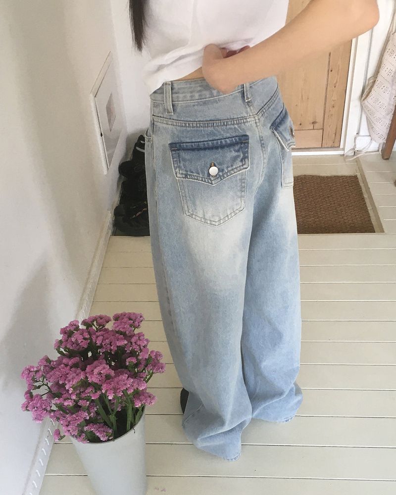 WONDER WONDER（ワンダーワンダー）の「Dinty Back Pocket Wide Denim Pants（Pants）」