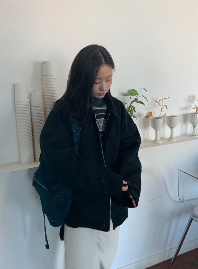 BAON（バオン）の「Sitella Half Zip-Up Coat Jacket（Jackets/Outerwear）」