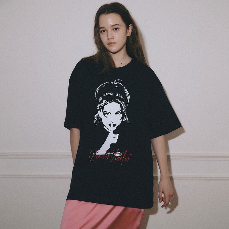 wonder visitor（ワンダービジター）の「Hush overfit T-shirt [2 Color]（Tops）」