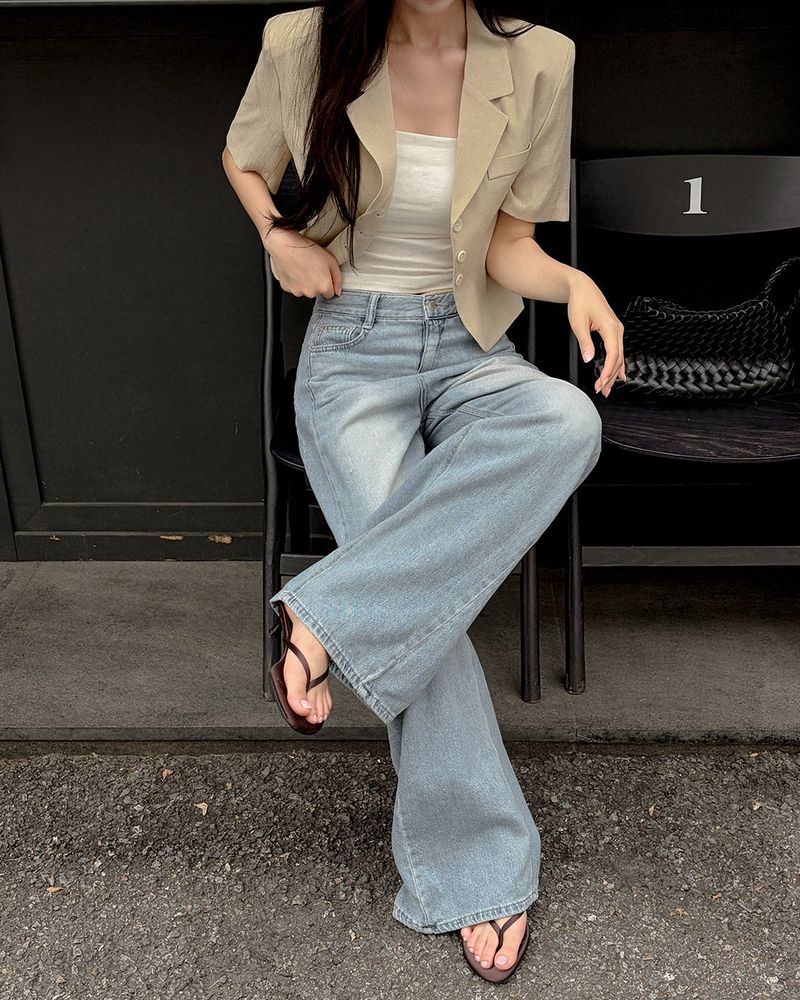 Rinu cut denim pants