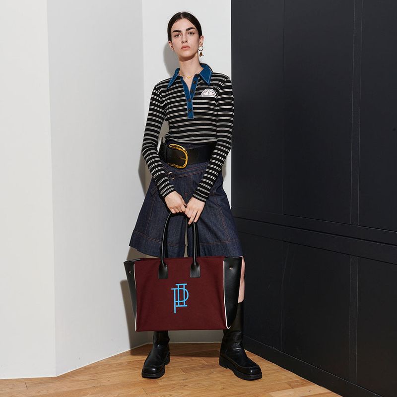 PUBLICKA X（パブリカエックス）の「 BIG SHOPPER BAG, BURGUNDY（Bags）」