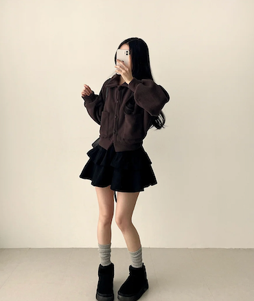 Mori soft fleece pocket jacket