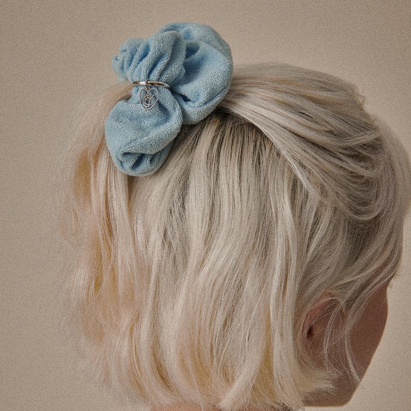 Terry Logo Pendant Scrunchie (2Colors)