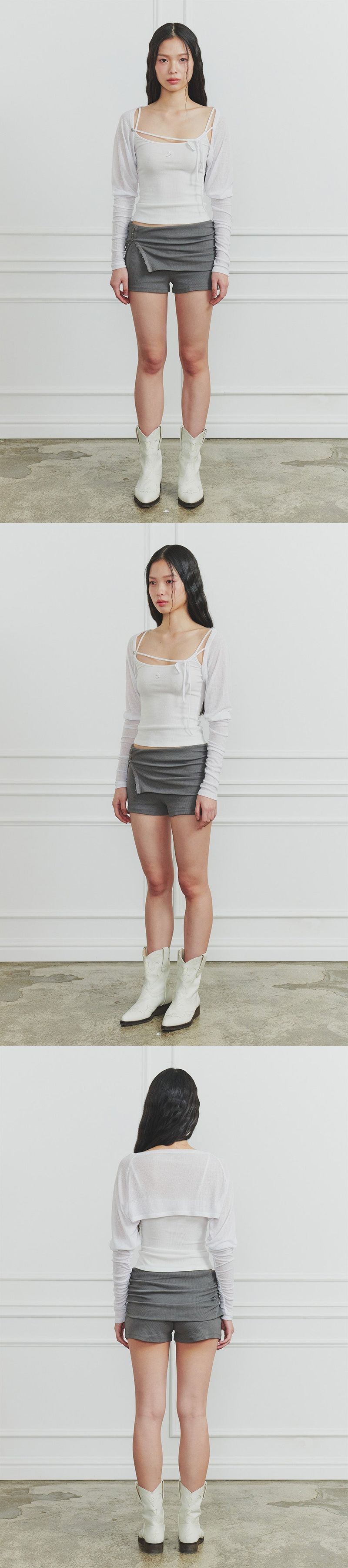 RUBY HOOK SHORTS charcoal