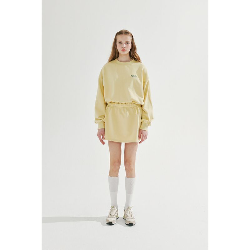 BANDING JERSEY MINI DRESS_MUSTARD