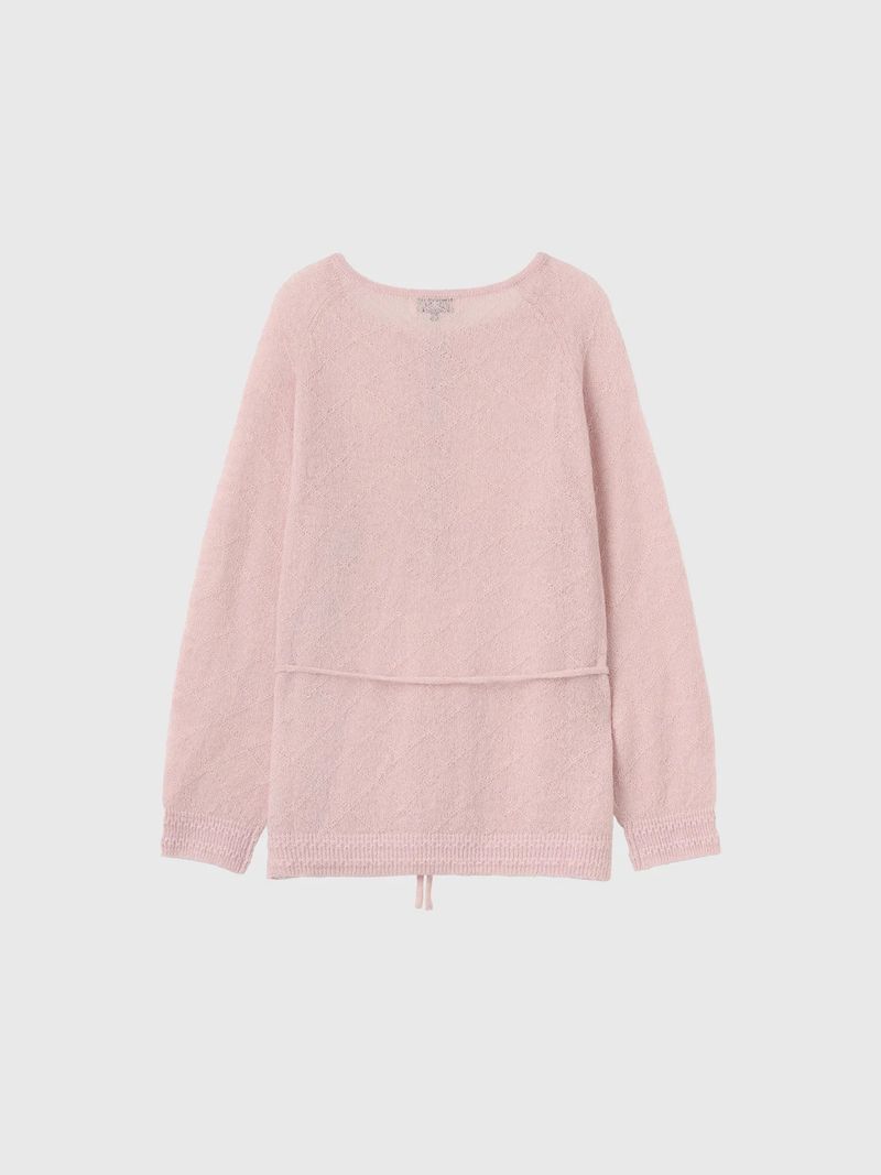 HAIRY DIA SHEER KNIT PULLOVER