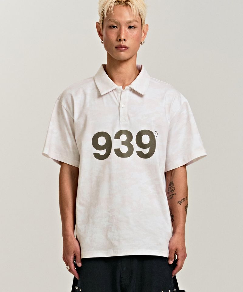 ARCHIVE BOLD（アーカイブボールド）の「939 LOGO POLO T-SHIRTS (BEIGE/CAMO)（Tops）」